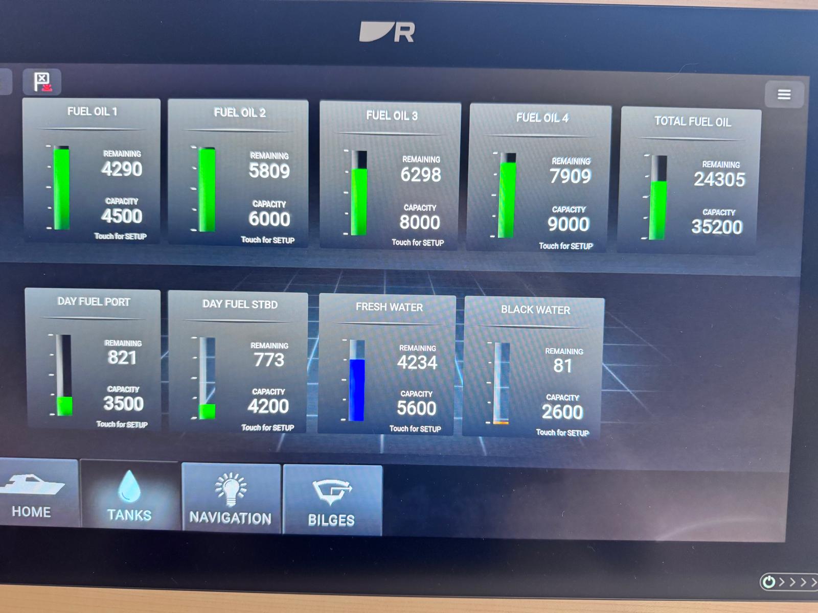 45m Motor Yacht — Raymarine YachtSense