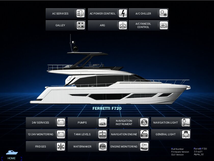Ferretti F890 — Automation System Retrofit